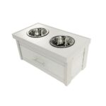 ECOFLEX Piedmont 2-Bowl Diner with Sliding Lid Storage Bin -Russet
