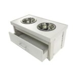 ECOFLEX Piedmont 2-Bowl Diner with Sliding Lid Storage Bin -Russet
