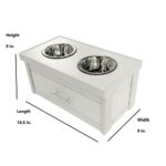 ECOFLEX Piedmont 2-Bowl Diner with Sliding Lid Storage Bin -Russet
