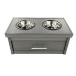 ECOFLEX Piedmont 2-Bowl Diner with Sliding Lid Storage Bin -Russet
