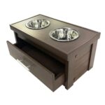 ECOFLEX Piedmont 2-Bowl Diner with Sliding Lid Storage Bin -Russet