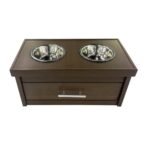 ECOFLEX Piedmont 2-Bowl Diner with Sliding Lid Storage Bin -Russet