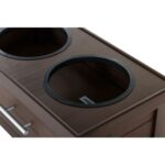 ECOFLEX Piedmont 2-Bowl Diner with Sliding Lid Storage Bin -Russet