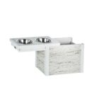 ECOFLEX Piedmont 2-Bowl Diner with Sliding Lid Storage Bin -Russet