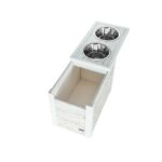 ECOFLEX Piedmont 2-Bowl Diner with Sliding Lid Storage Bin -Russet